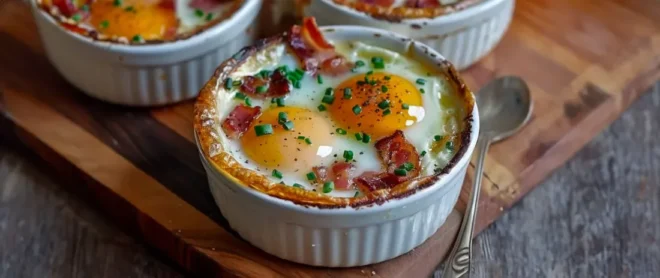 Œufs Cocotte au Reblochon et Lardons