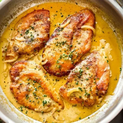 Poulet à la Crème et à l'Ail : Un Délice Crémeux