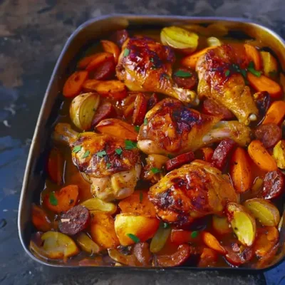 Poulet au Chorizo et au Cidre : Recette Savoureuse