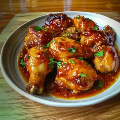 Poulet Caramélisé Miel – Moutarde Savoureux