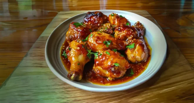 Poulet Caramélisé Miel – Moutarde