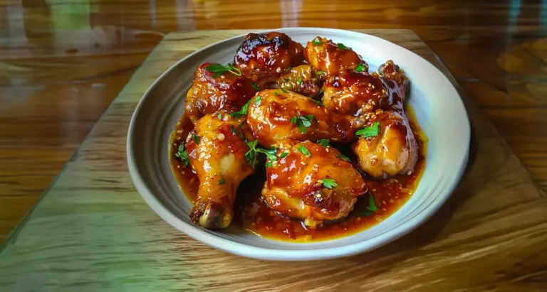 Poulet Caramélisé Miel – Moutarde
