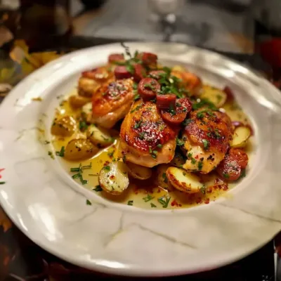 Poulet Sauté au Chorizo : Recette Savoureuse