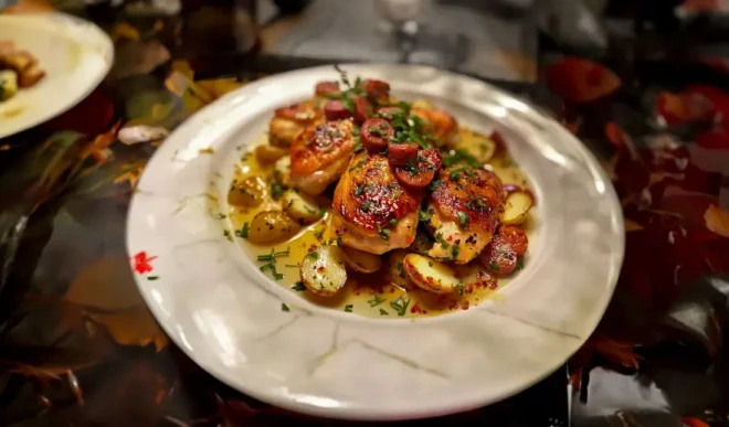 Poulet Sauté au Chorizo