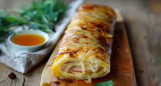 Roulé de Pommes de Terre à la Raclette