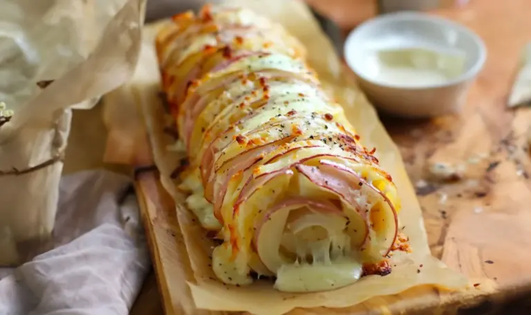 Roulé Doré de Pommes de Terre et Raclette