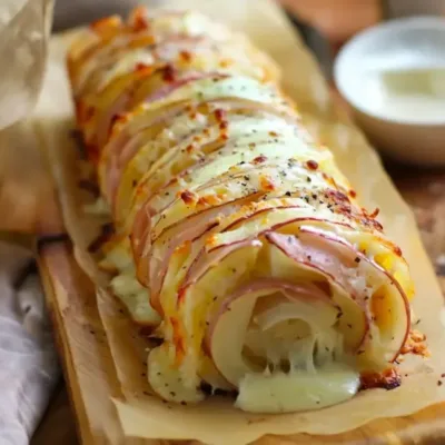 Roulé Doré de Pommes de Terre et Raclette