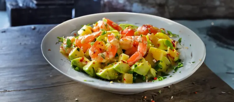 Salade d’Avocats, Crevettes et Pamplemousse