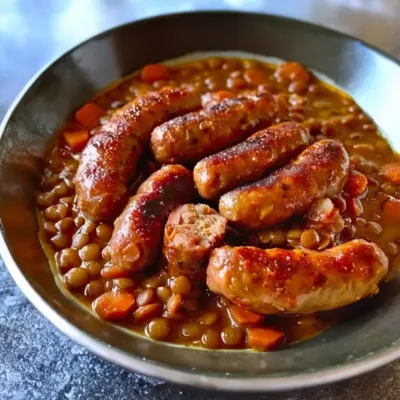Saucisses aux Lentilles : Recette Réconfortante