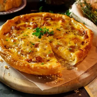 Tarte au Fromage à la Viande Hachée Savoureuse