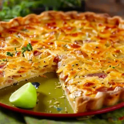Tarte au Thon et Moutarde Savoureuse