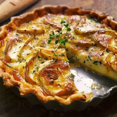 Tarte au Thon et Moutarde Savoureuse