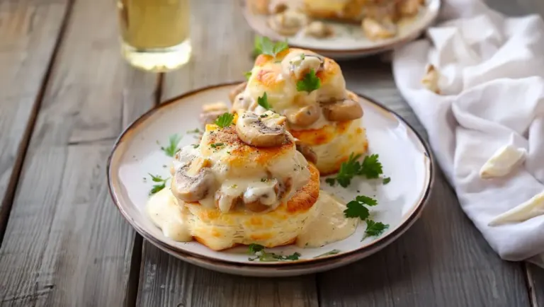 Vol-au-vent au Poulet et Champignons