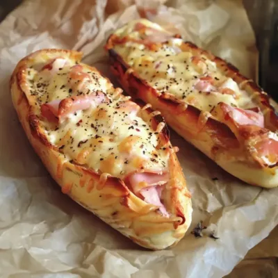 Baguettes Farcies au Jambon et Mozzarella