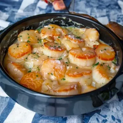 Blanquette de Saint-Jacques délicieuse et raffinée