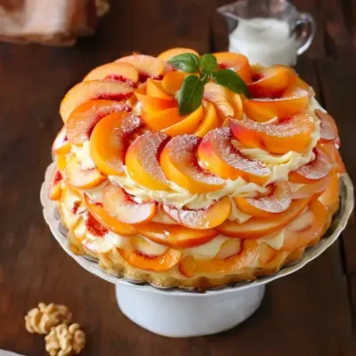 Charlotte aux Pêches : Un Dessert Élégant