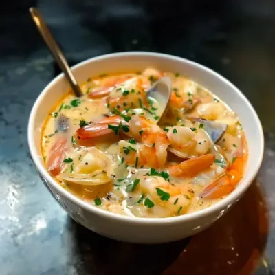 Chaudrée Crémeuse aux Fruits de Mer