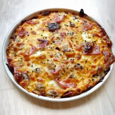 Clafoutis Salé au Jambon et au Parmesan