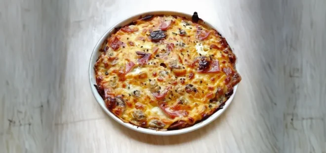 Clafoutis Salé au Jambon et au Parmesan