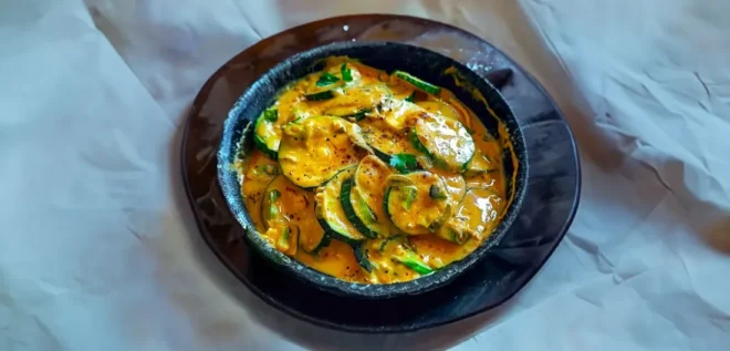 Courgettes au Lait de Coco et Curry