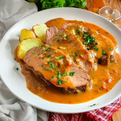 Langue de Porc à la Sauce Charcutière : Recette Traditionnel