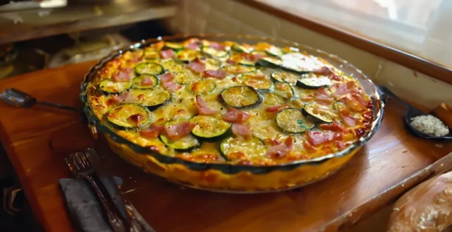 Délice Savoureux : Flan de Courgettes au Jambon avec Topping au Fromage Crémeux
