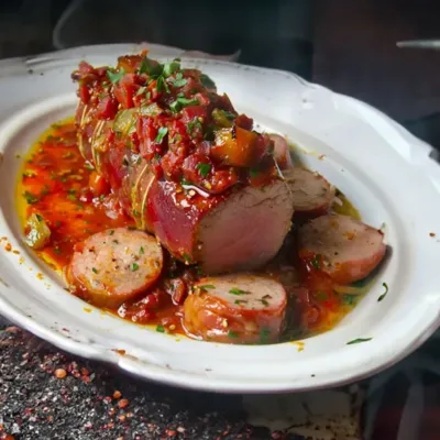 Filet Mignon Catalan au Chorizo : Recette Savoureuse