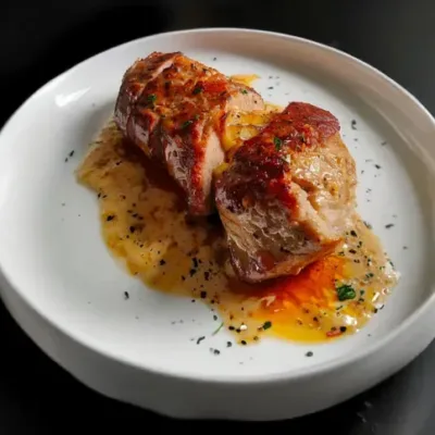 Filet Mignon de Porc aux Pommes et à la Crème