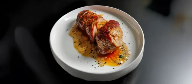 Filet Mignon de Porc aux Pommes et à la Crème