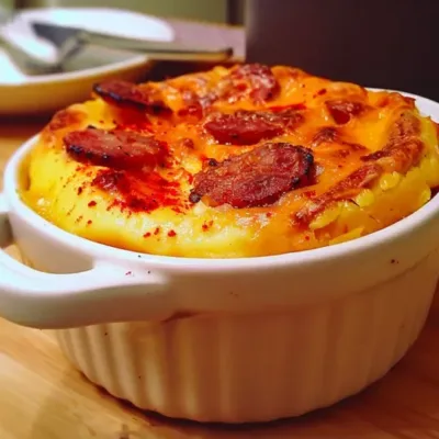 Flan aux Poivrons et Chorizo Savoureux