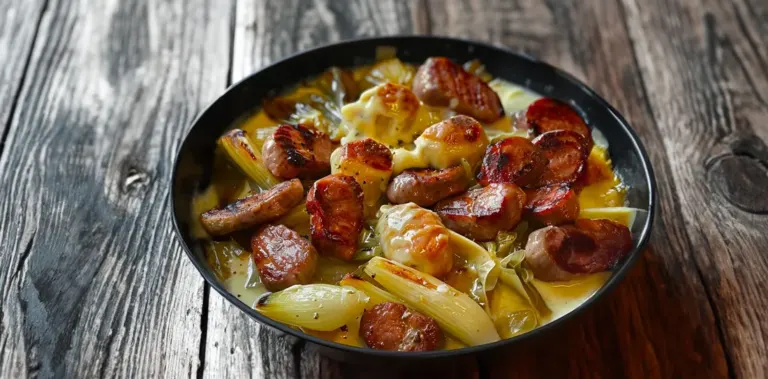 Fondue d’Endives aux Saucisses Fumées