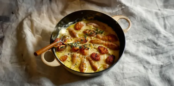 Fondue d&rsquo;Endives aux Saucisses Fumées