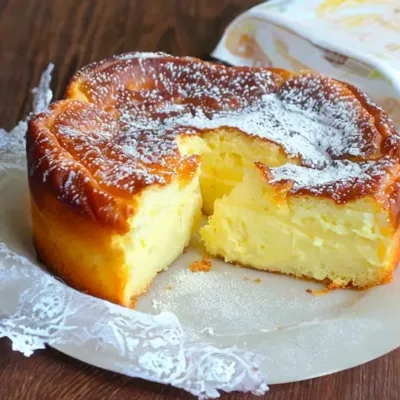 Gâteau crémeux rapide aux 3 yaourts et 2 œufs