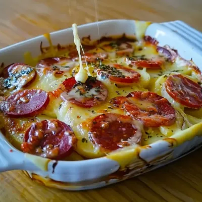 Gratin de Chorizo à la Raclette : Réconfort Gourmand