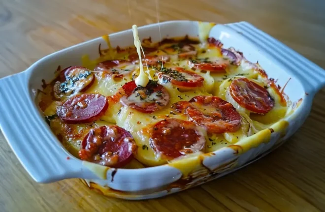 Gratin de Chorizo à la Raclette