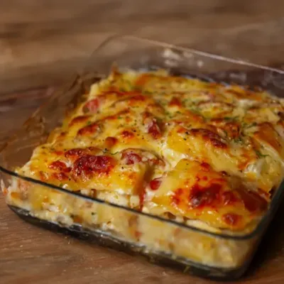 Gratin de Pommes de Terre au Chorizo et Raclette