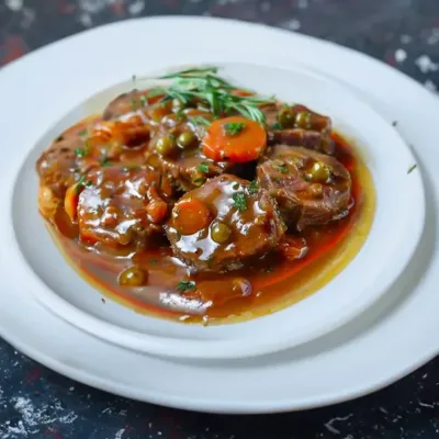 Langue de Bœuf à la Sauce Piquante