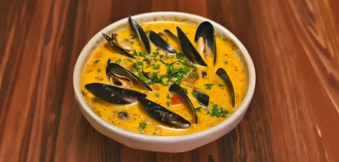 Moules à la Crème et au Curry
