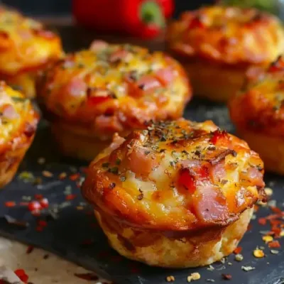 Muffins Salés Façon Pizza : Recette Savoureuse