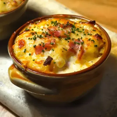 Œufs Cocotte au Reblochon et Lardons