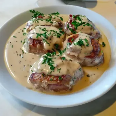 Paupiettes de Veau à la Crème Fraîche