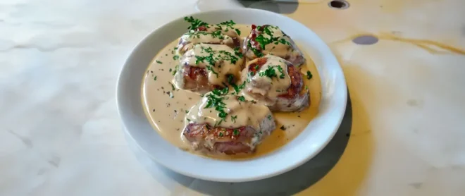 Paupiettes de Veau à la Crème Fraîche