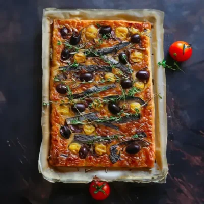 Pissaladière Niçoise : Recette Méditerranéenne Savoureuse