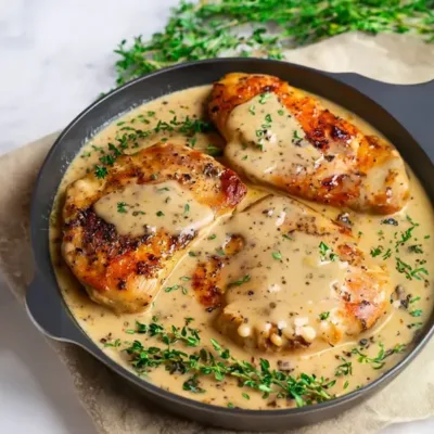 Poulet à l'Ail Crémeux Facile et Rapide