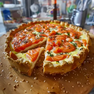 Quiche au Saumon et Boursin Délicieuse