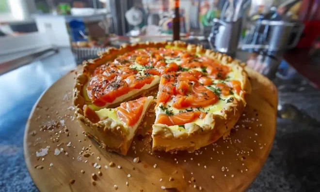 Quiche au Saumon et Boursin