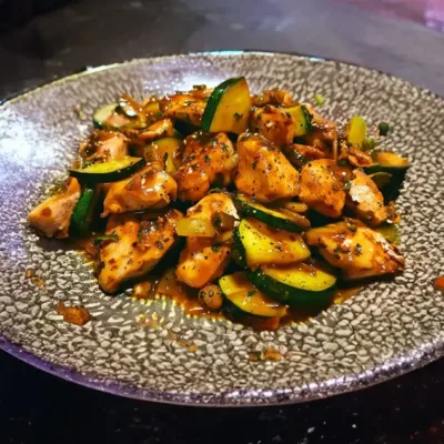 Sauté de Poulet Courgette à la Sauce Soja