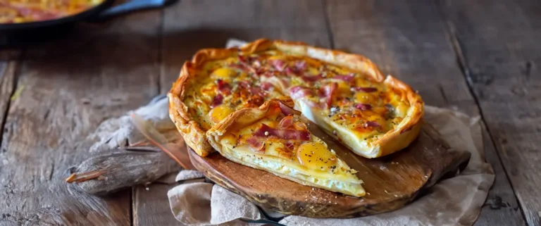 Tarte au Camembert et aux Lardons