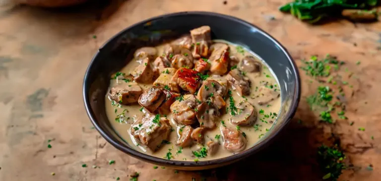Blanquette de Filet Mignon de Porc aux Champignons