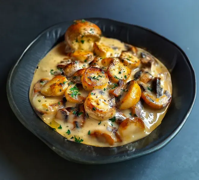 Blanquette de Saint-Jacques aux Champignons